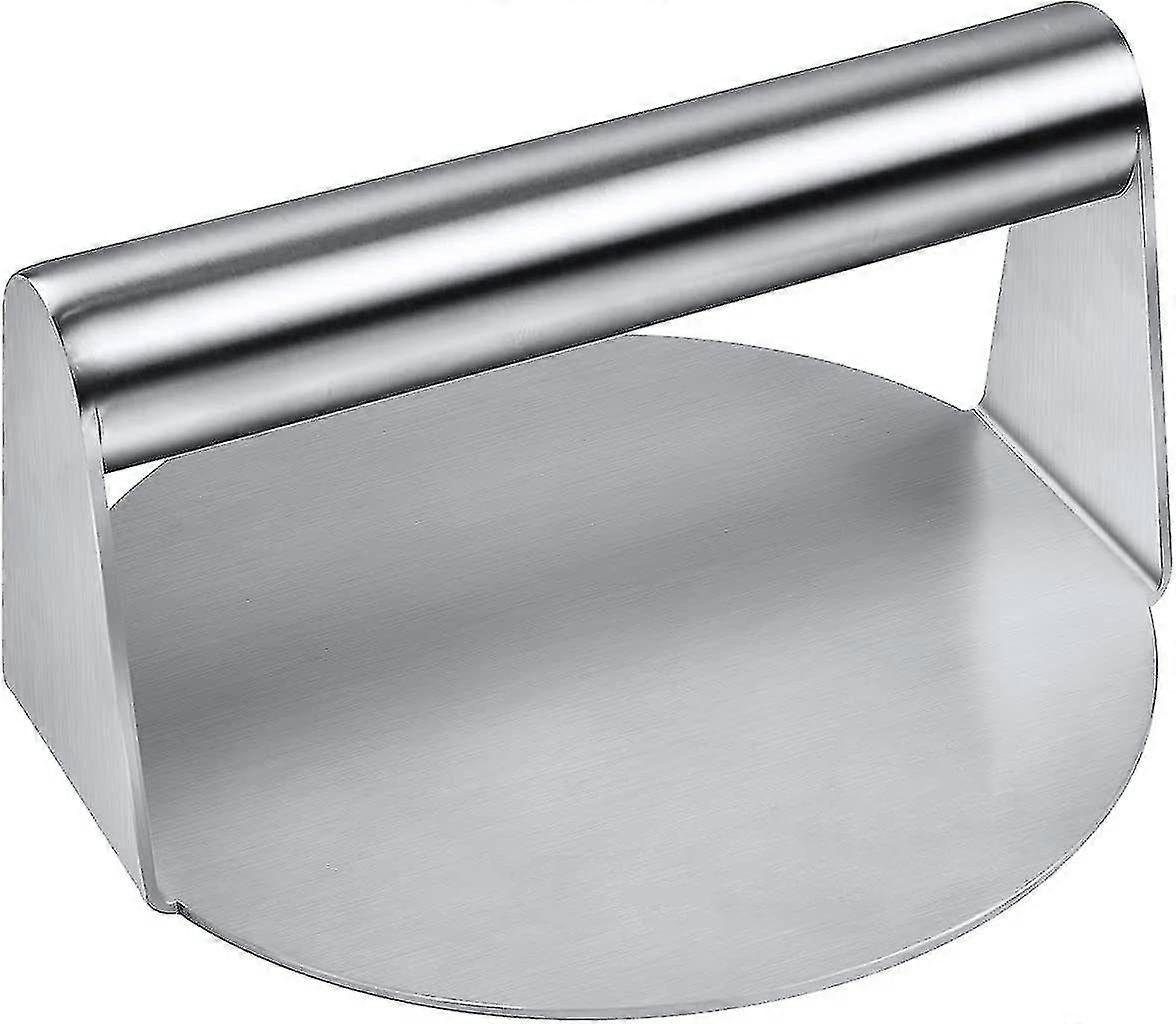 Stainless Steel Burger Press, Round Smash Burger Press,professional Griddle Accessories Kit For Flat Top Grill, Hamburger Patty Mak