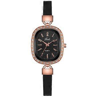 Women Fashion Watch Clock Leather Strap  Casual Dress Wrist Crystal