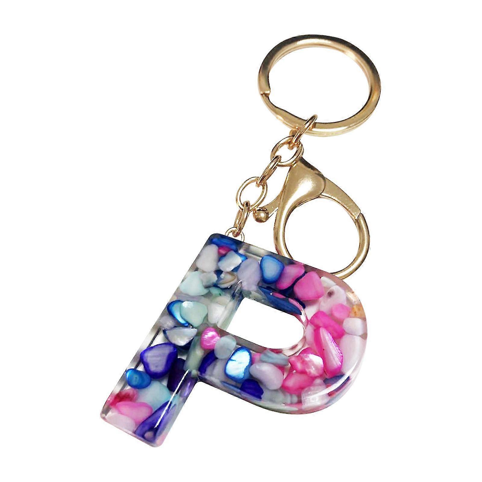 Mother's Day Custom Creative Keyring Clasp 26 English Letter Pendant Keyring