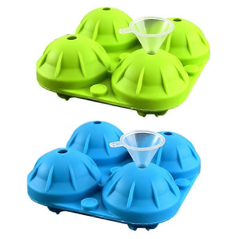 2pack Ice Square Trays For Whiskey, Ice Ball Maker With Lids For , Funnel Included (random Color)