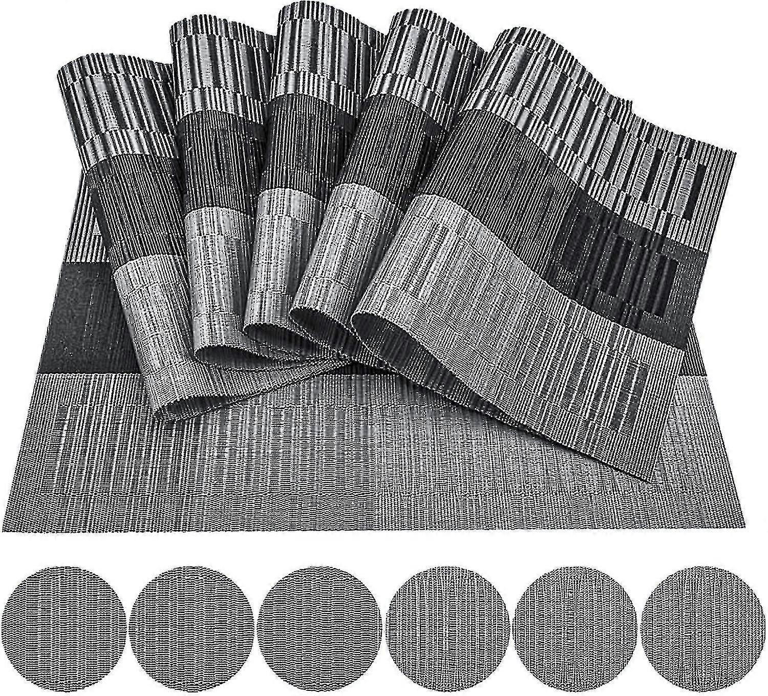 Set Of 6 Placemats, Washable Placemats, Wipeable Placemats, Set Of 6 45x30cm