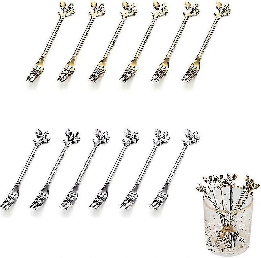 Stainless Steel Fruit Fork/dessert Fork/cocktail Tableware/party Tableware Gift