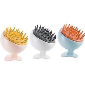 3pcs Silicone Shampoo Brush Scalp Head Head Massager Brush Head Scratcher Long Handle Body Scrubber Scalp Brush Dry Skin Body Brush Hair Soft Head Abs