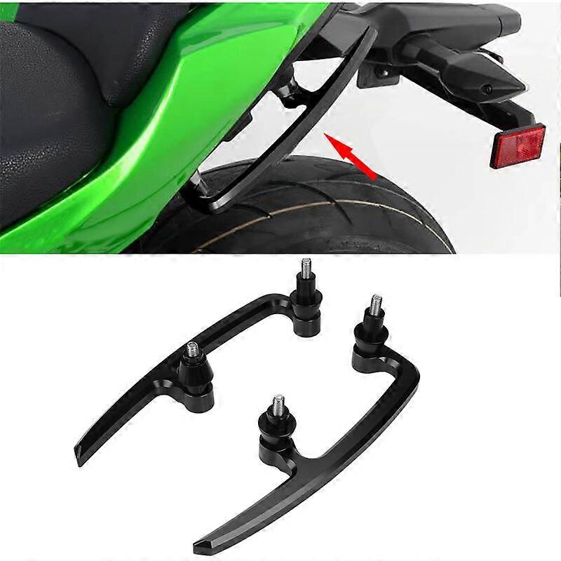 CNC Aluminum Motorcycle Passenger Rear Grab Bar Seat Rail Kit For Kawasaki Z650 17-18 Black