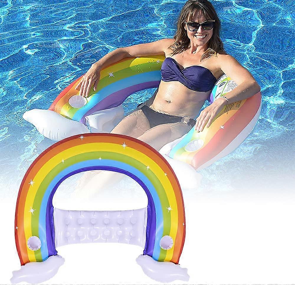 Inflatable Pool Float, Water Hammock Folding Floating Chair
