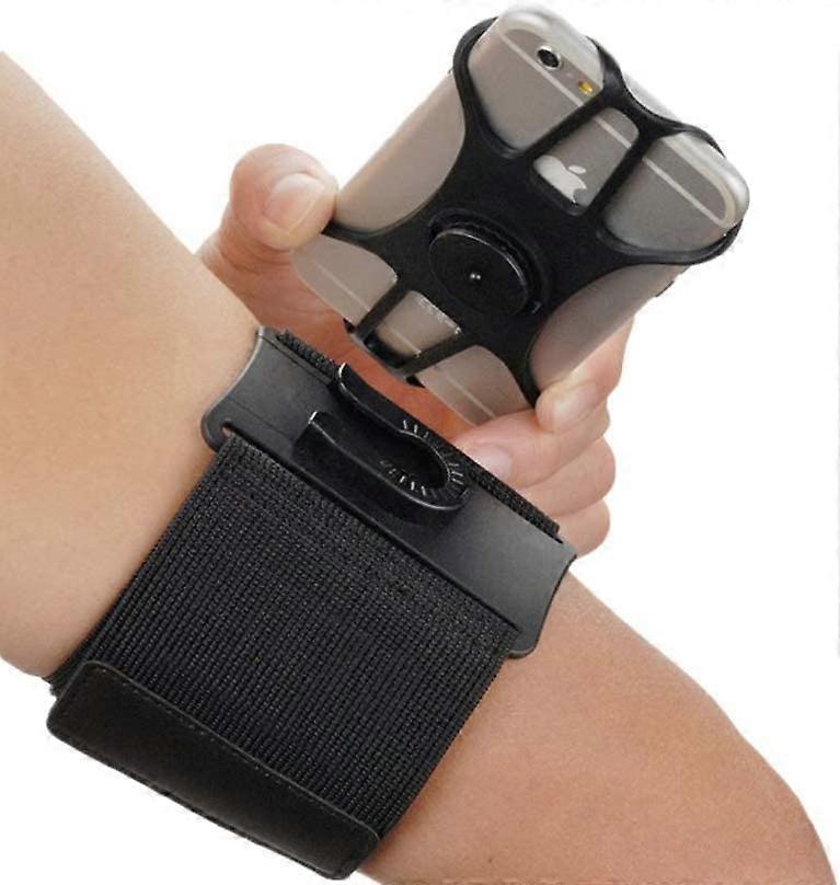 Sport Armband, Wristband Forearm Band Smartphone Holder with Adjustable Strap, 360 Rotation Wristband for 4-6.5" Phone for Cycling, Jogging, Exercise,