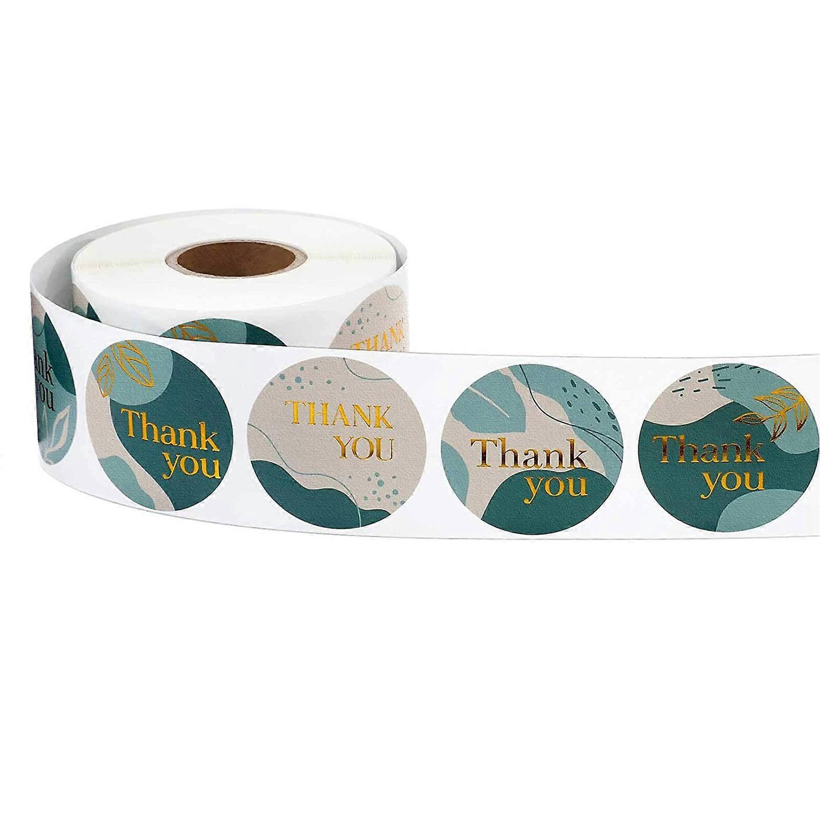 500Pcs/Roll Packaging Stickers Self-adhesive Thankyou Letter Pattern Expressing Gratitude DIY Thank You Label Stickers Gift Wrapping KAESI