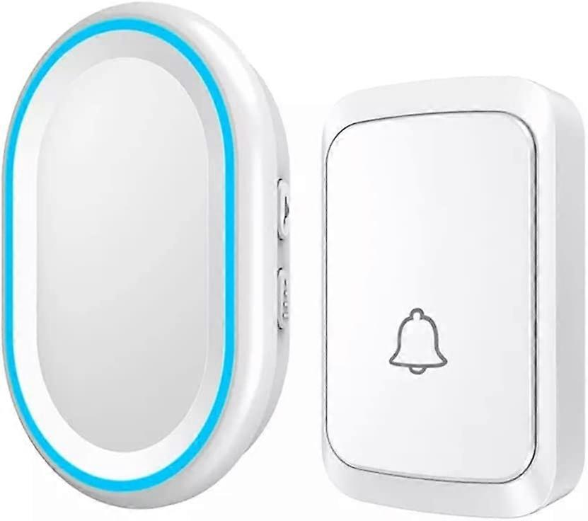 Wireless doorbell, household intelligent LED doorbell, 1 doorbell and 1 button within a 300 meter range