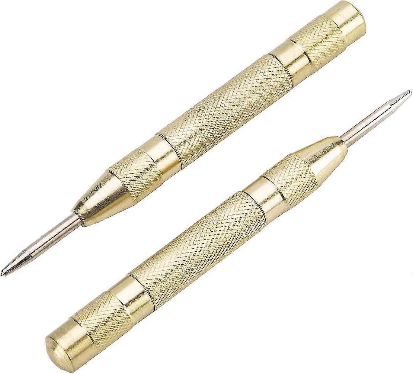 automatic center punches with, spring-loaded brass metal automatic center punches, 13 cm