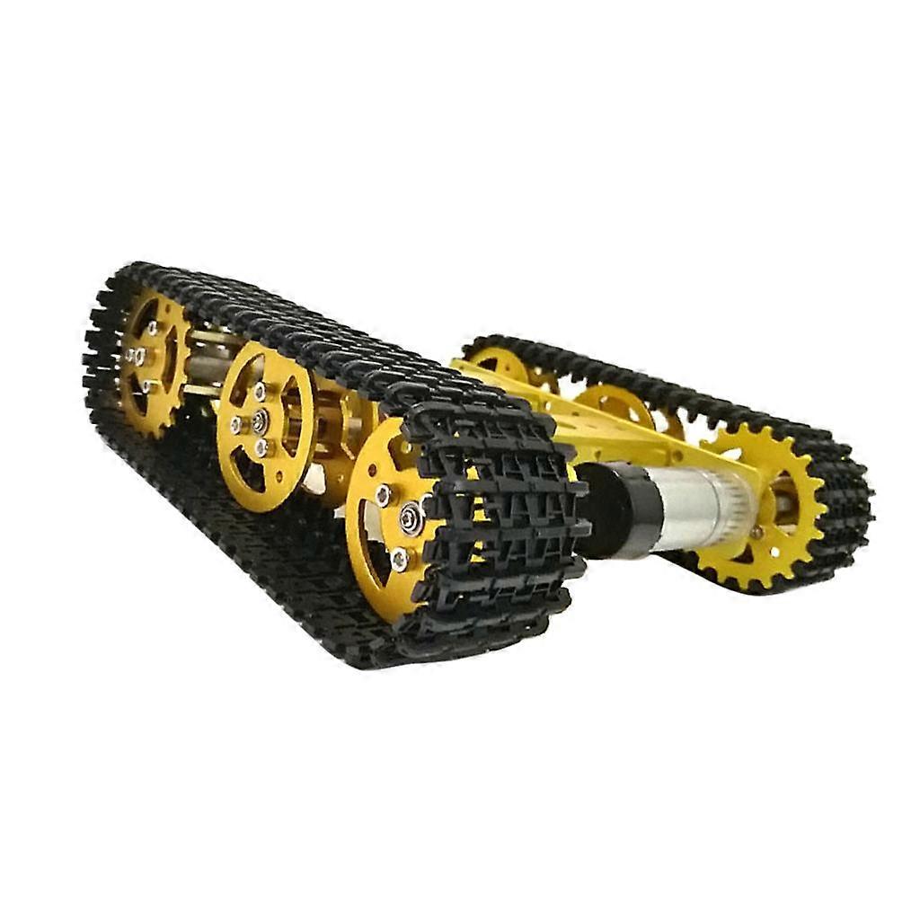 Vehículo de orugas de chasis de tanque de robot de 12 V con motor de rueda de código