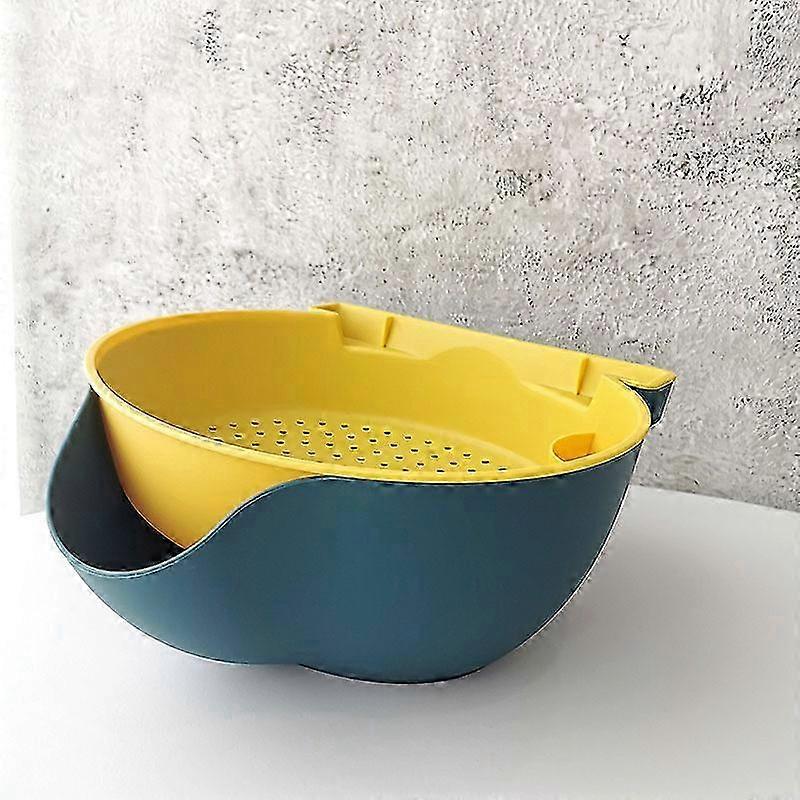 Multifunctional storage box, double-layer container, household plate and tableware storage box-suitable for snacks, fruit or pistachio/sunflower seeds