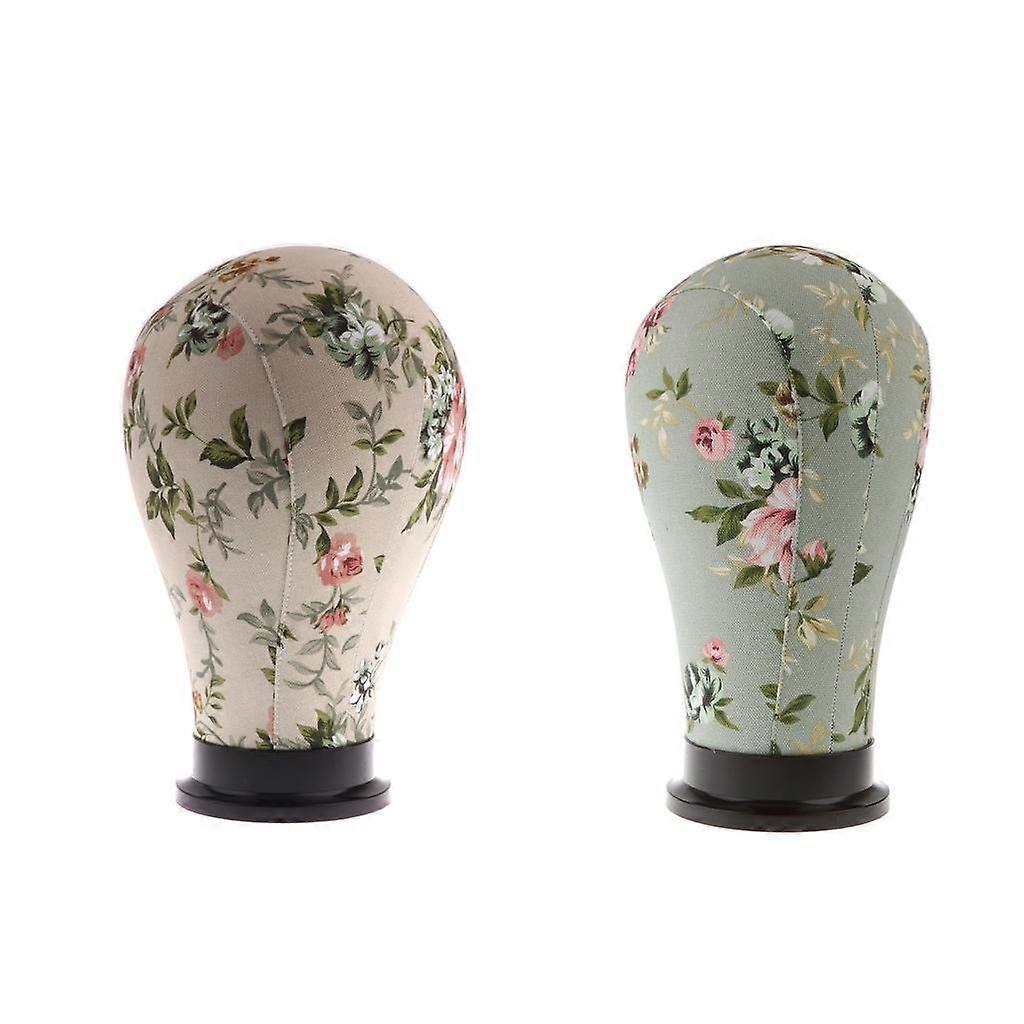 2 Manechin Model Cork Cap Canvas Bloc Peruca Efectuarea Display Manechin 21''24''