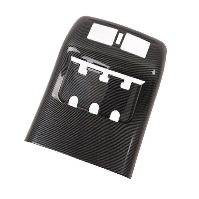 for Navara NP300 2016-2021 Carbon Fibre Car Rear Armrest Box Conditioning Vent Outlet Cover Trim Ac