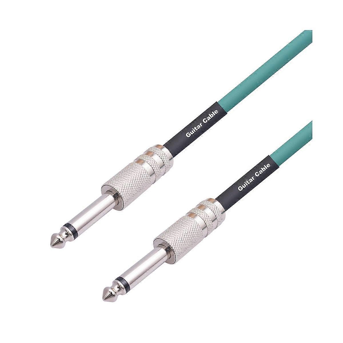 Guitar Instrument Cable Electric Guitar Cord 6.35mm Mono Plug Connect Cable for Guitar Bass Drum Au