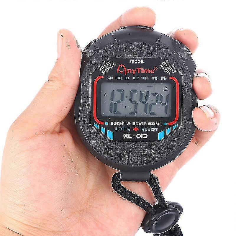 Lcd Digital Professional Chronograph Timer Counter Stop Watch Stopwatch Handheld