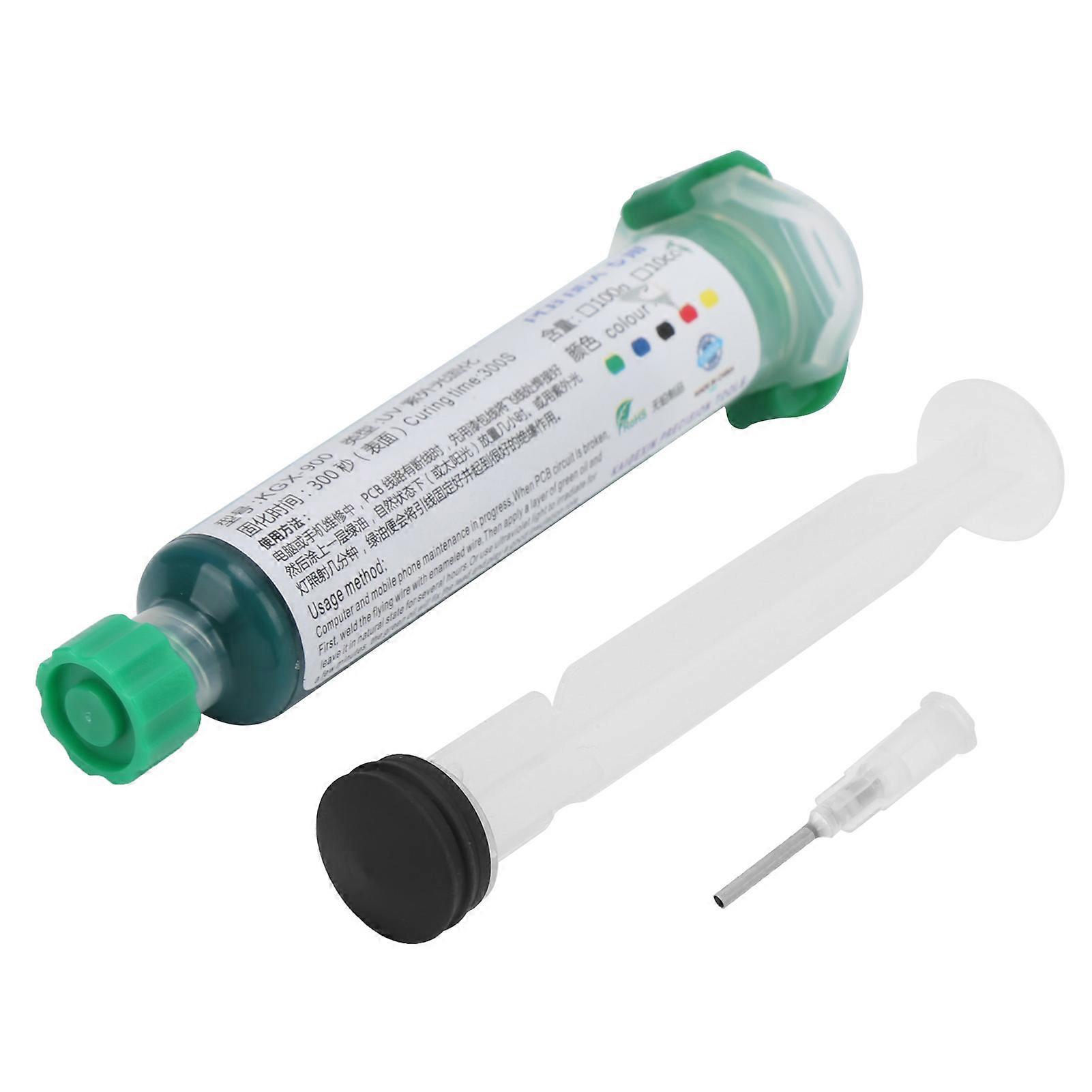 Green UV Curing Solder Resist Ink 10cc for PCB Soldering