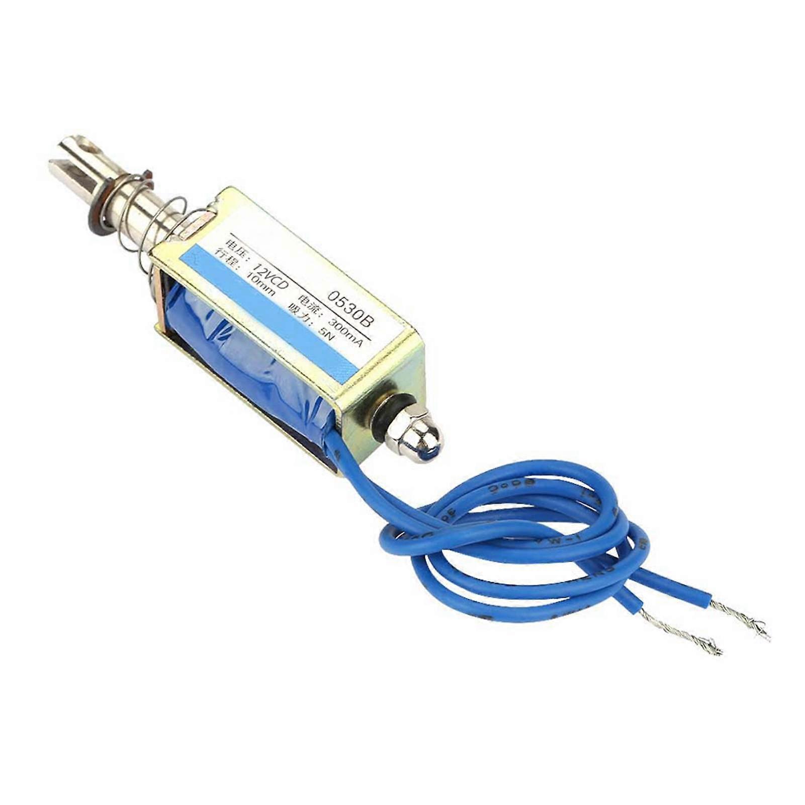 DC Pull Electromagnet 5N Retractable Range 10mm (6/12/24V DC, 300mA)