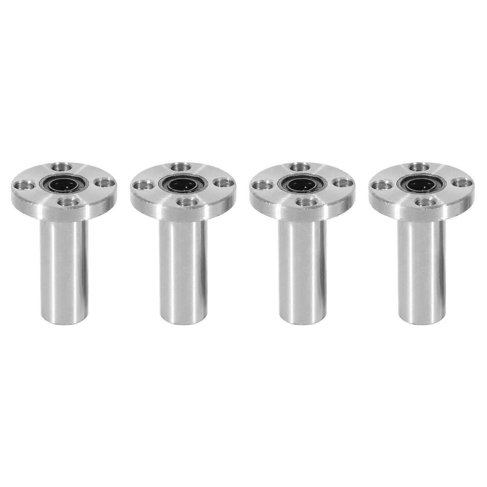 4PCS 8mm LMF8LUU Long Type Round Flange Coupling Linear Motion Bearing, Slide