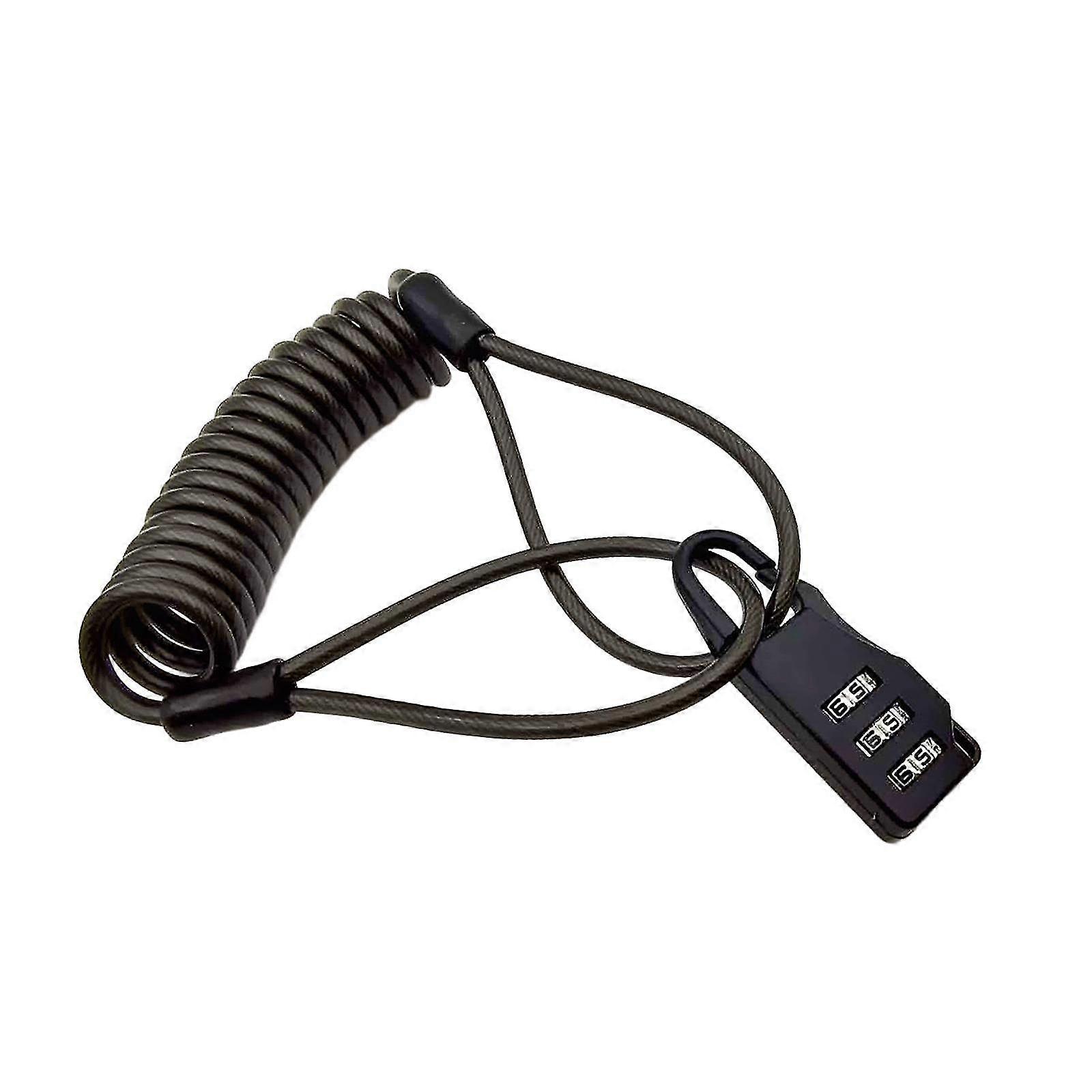 Combination Bicycle Lock With Cable Portable Security For Gate Gym Locker Black