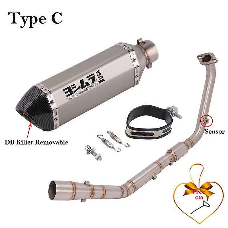 Système d'échappement complet pour moto, silencieux de tube d'enlacement delantero modifié pour Yamaha YZF R15 V3 V4 R125 MT125 2020 - 2023