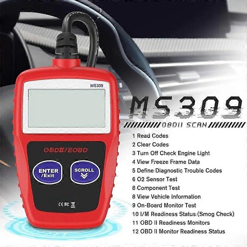 Handheld OBD2 Scanner,Universal OBD II Car Fault Code Reader Engine Battery Diagnostic Scan Tool for Clearing Fault Code