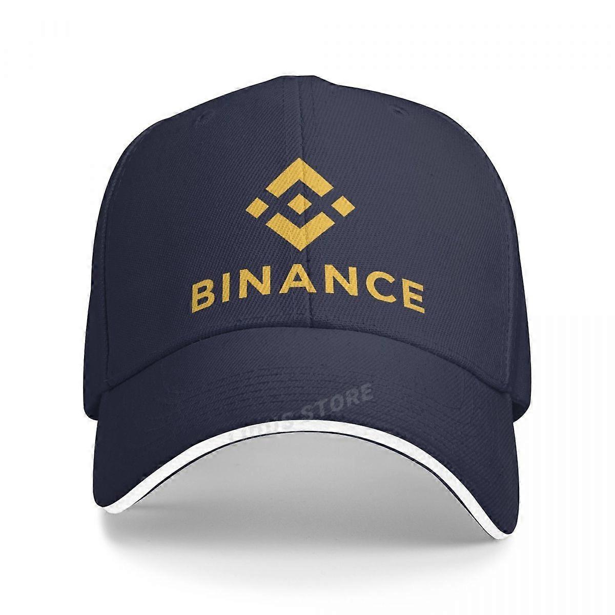 Moda Criptomoeda Caps Binance Baseball Cap Cool Men Mulheres Outdoor Chapéus Ajustáveis