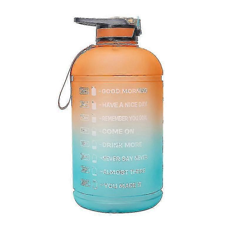 3.78l Water Bottle With Straw Dual Handle, Water Hydration-b PXCL