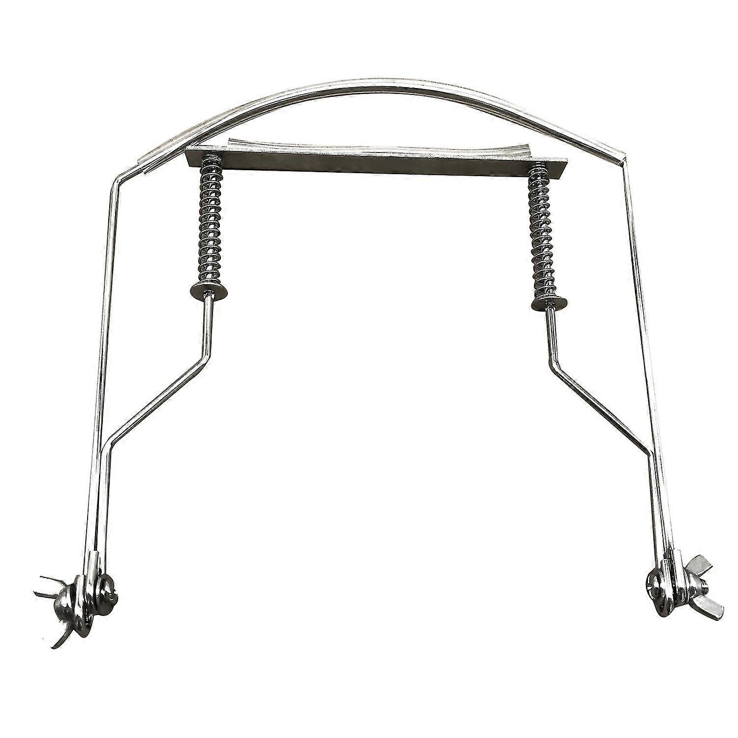 Harmonica Neck Holder 10 Holes Blues Harp Mouth Organ Stand Harmonic Rack -silver