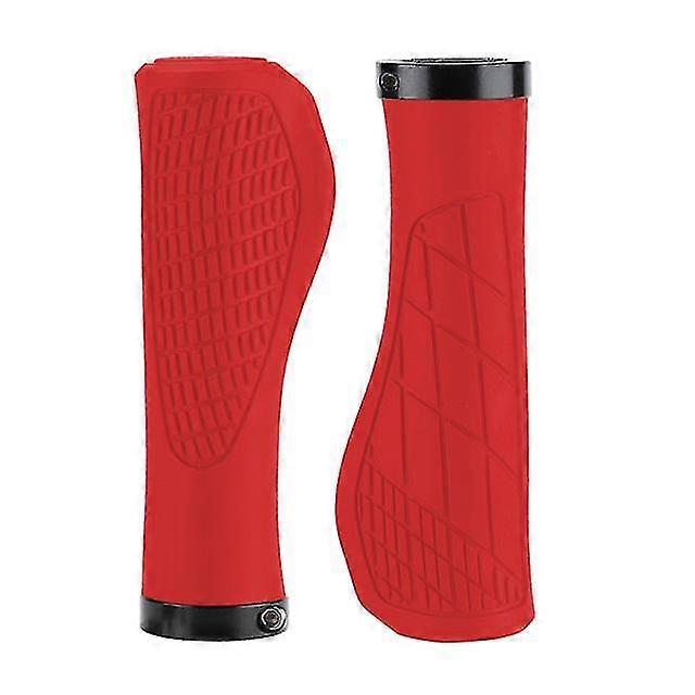 2PCS Sklisikker terrengsykkelstyre Grep Myk gummi MTB-grep Anti-skli Komfortabelt låsbart sykkelgrep Sykkeldeler Xixi