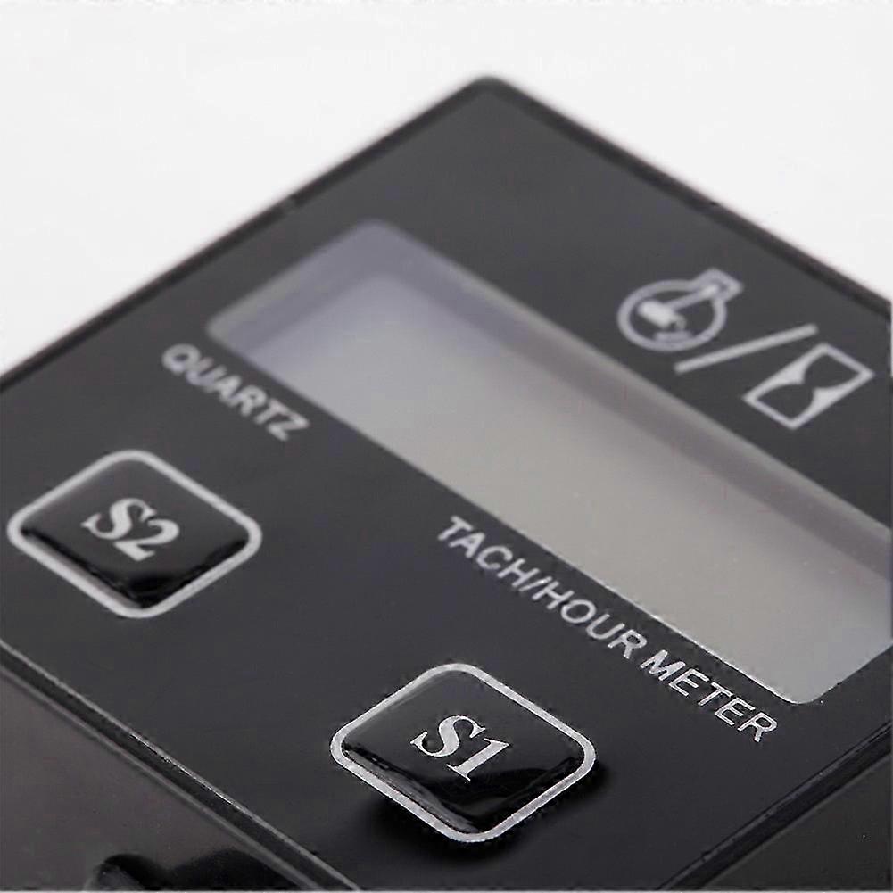 LCD Tach/Hour Meter Gauge RPM Hour Display For 2/4 Stroke Spark Plug Gas Engine Motorcycle ATV