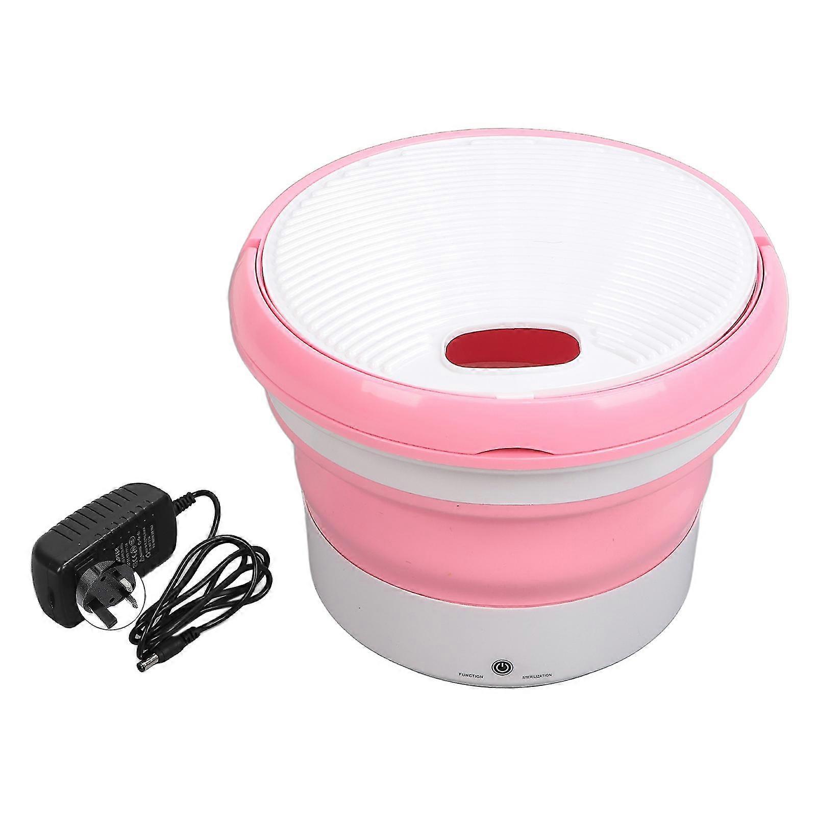 Mini Portable Folding Washing Machine with Ozone Cleaning for BabyClothes Toys, 7L Capacity, Touch Switch, ABS Material, UK Plug