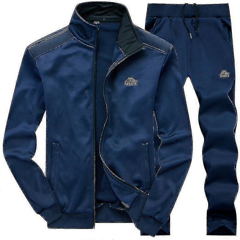 Men Sweatsuit Set Full Zip For Jogging