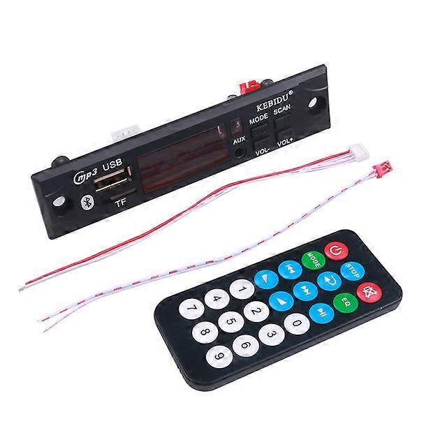Car Audio USB TF MP3 WMA Decoder Board FM Radio Module Wireless Bluetooth 12V MP3 Music Player with Remote Control for Car