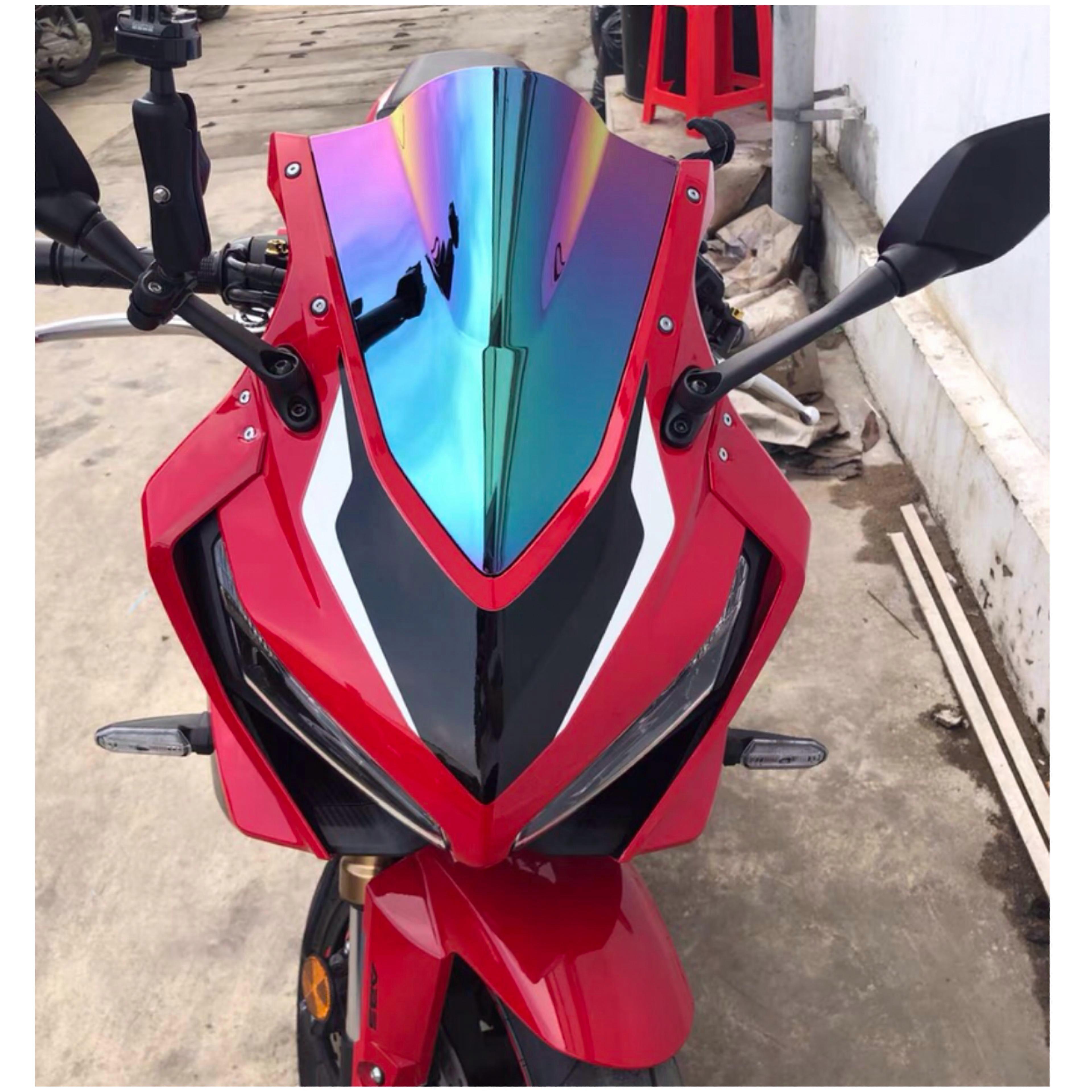 For Honda CBR650R CBR 650R 2019 2020 2021 Motorcycle Windshield WindScreen Smoke Black Gray lridium