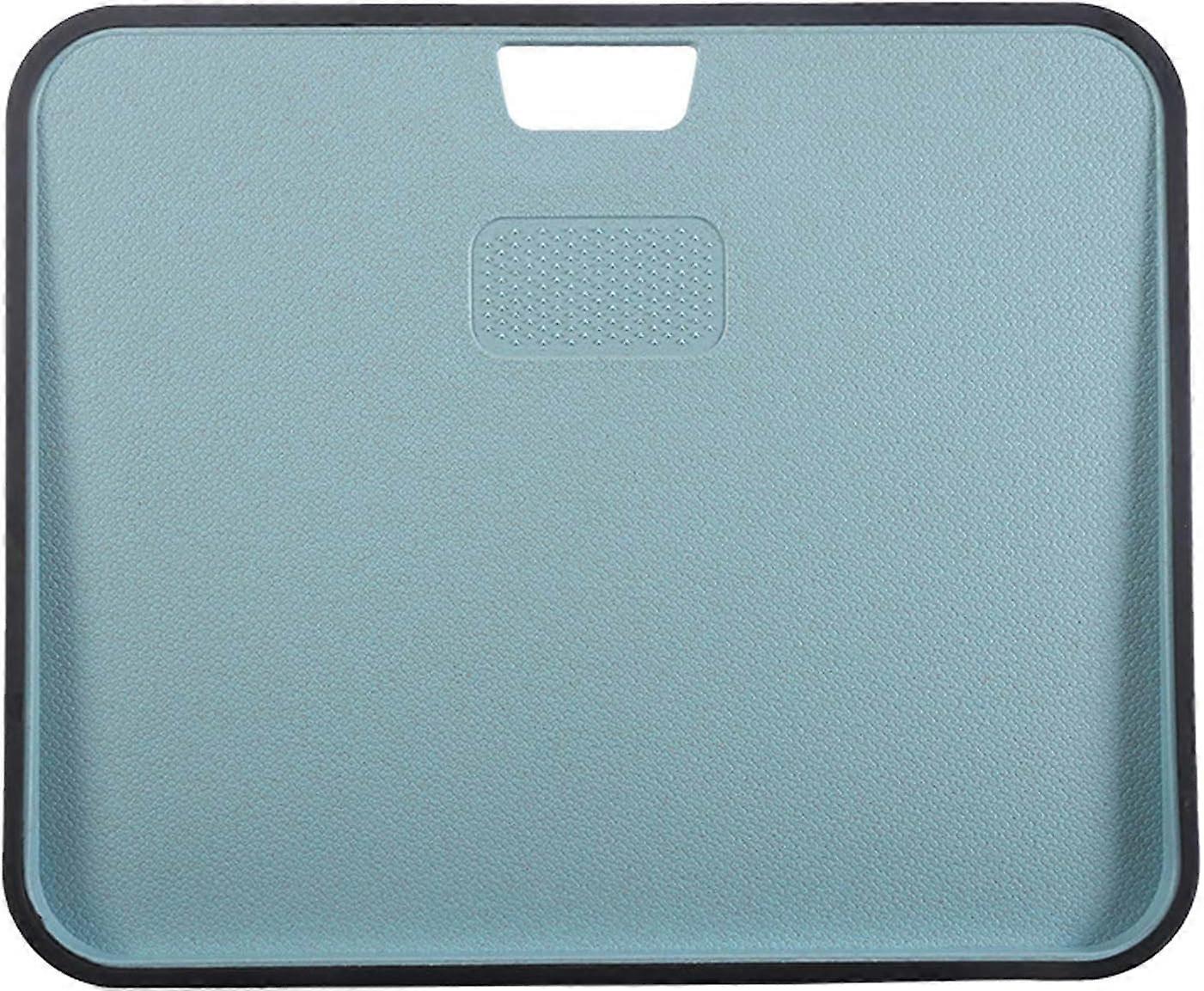 Blue - Reversible plastic cutting board with hanging hole Ideal for meats, vegetables and cheese Professional ergonomic handle (1 pc)