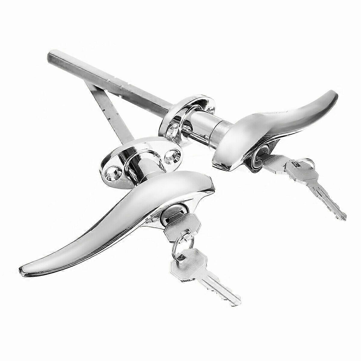 2Pcs Car Door Outside Locking Handles MATCHING LOCKS for 1932 3-Window Coupe for 1933 1934 Passenge