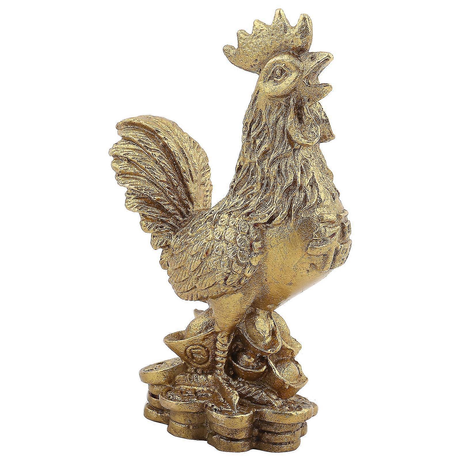Bestes reines Messinghahn Huhn Symbol für Glück und Reichtum in geomantischen Omen