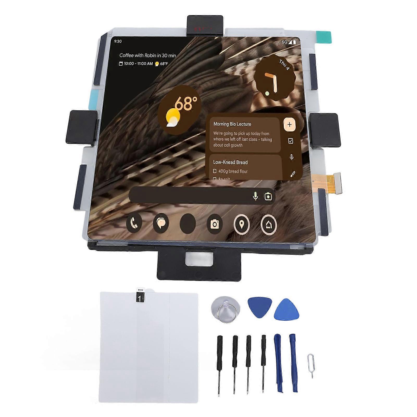 LCD Display Touch Screen Assembly 7.6in Digitizer Screen Replacement Repair Tool Set for Fold 5G G9FPL