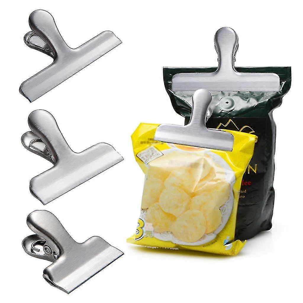 Sealing Clip Portable Stainless Steel Food Sealing Clip Clip Powder Food Packaging Bag
