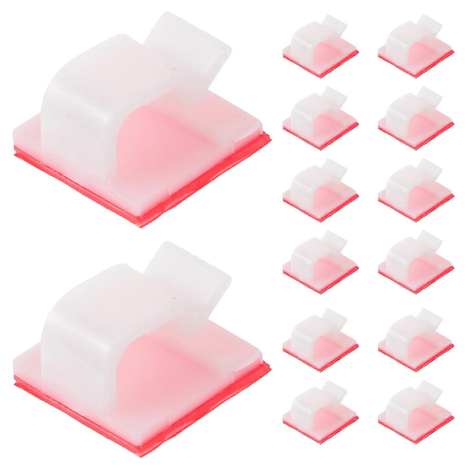 100pcs Wire Fixing Clamps Self Adhesive Wire Sorting Clip Cable Fixing Clamp Multipurpose Cord Holder