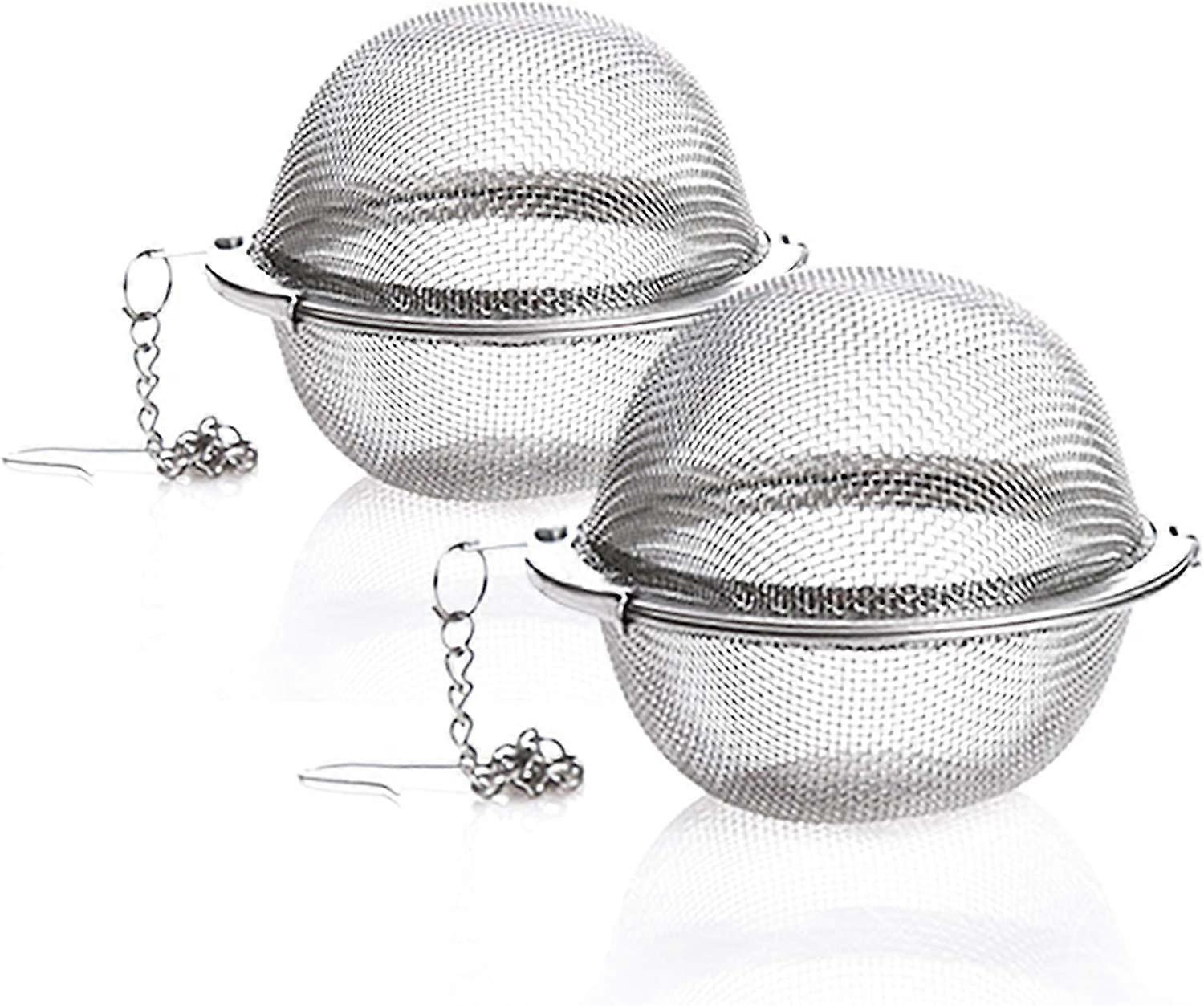 2 Pack Tea Strainers - inox Mesh Ceai Ball Infuser (2 Pack Tea Strainers)