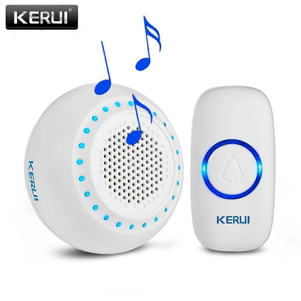 KERUI M523 Safety Protection Wireless Doorbell Waterproof Button Colorful Atmosphere Lights Memory Function Smart Doorbell