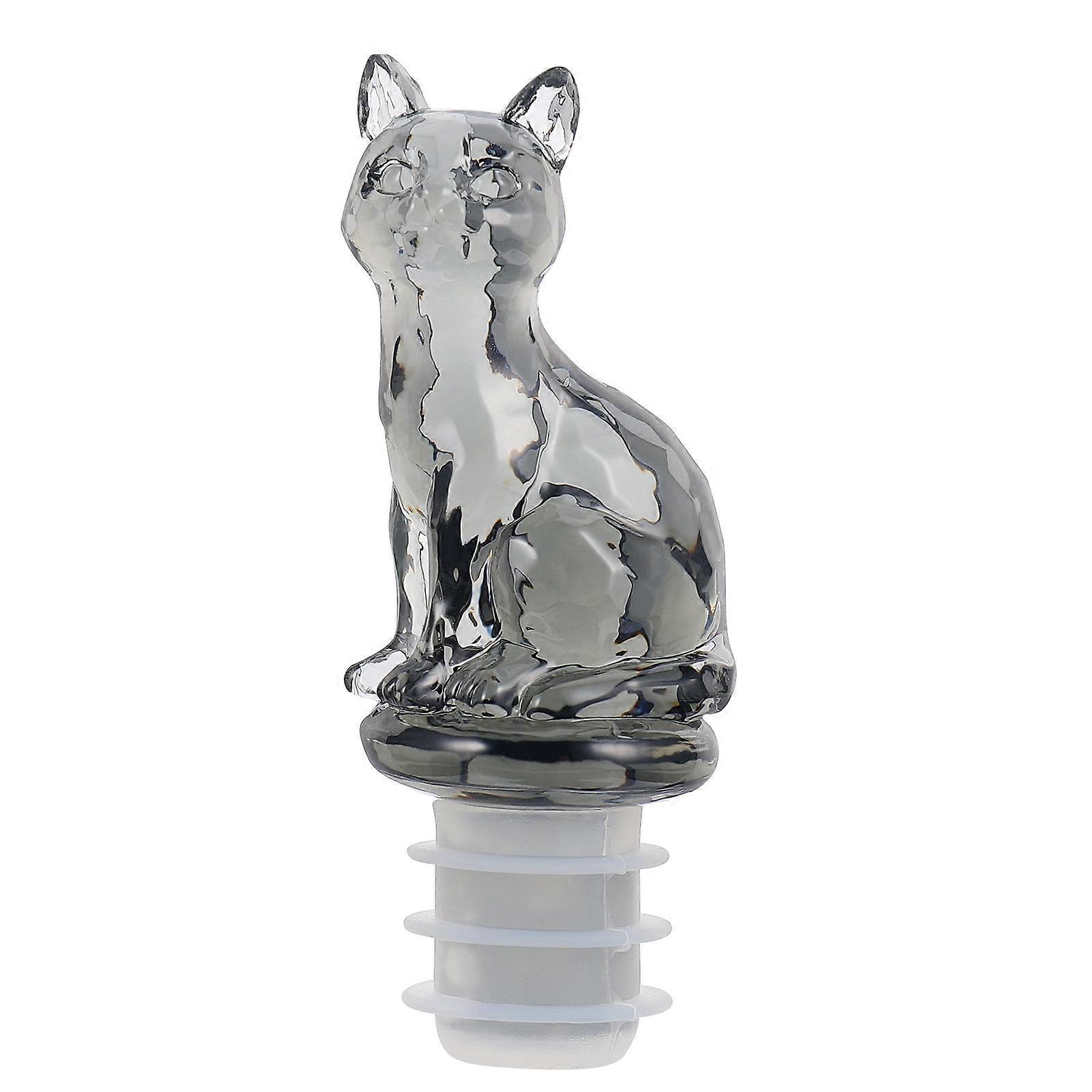1pc Silicone Cat Shape Wine Bottle Plug Wine Bottle Champagne Sealing Stopper