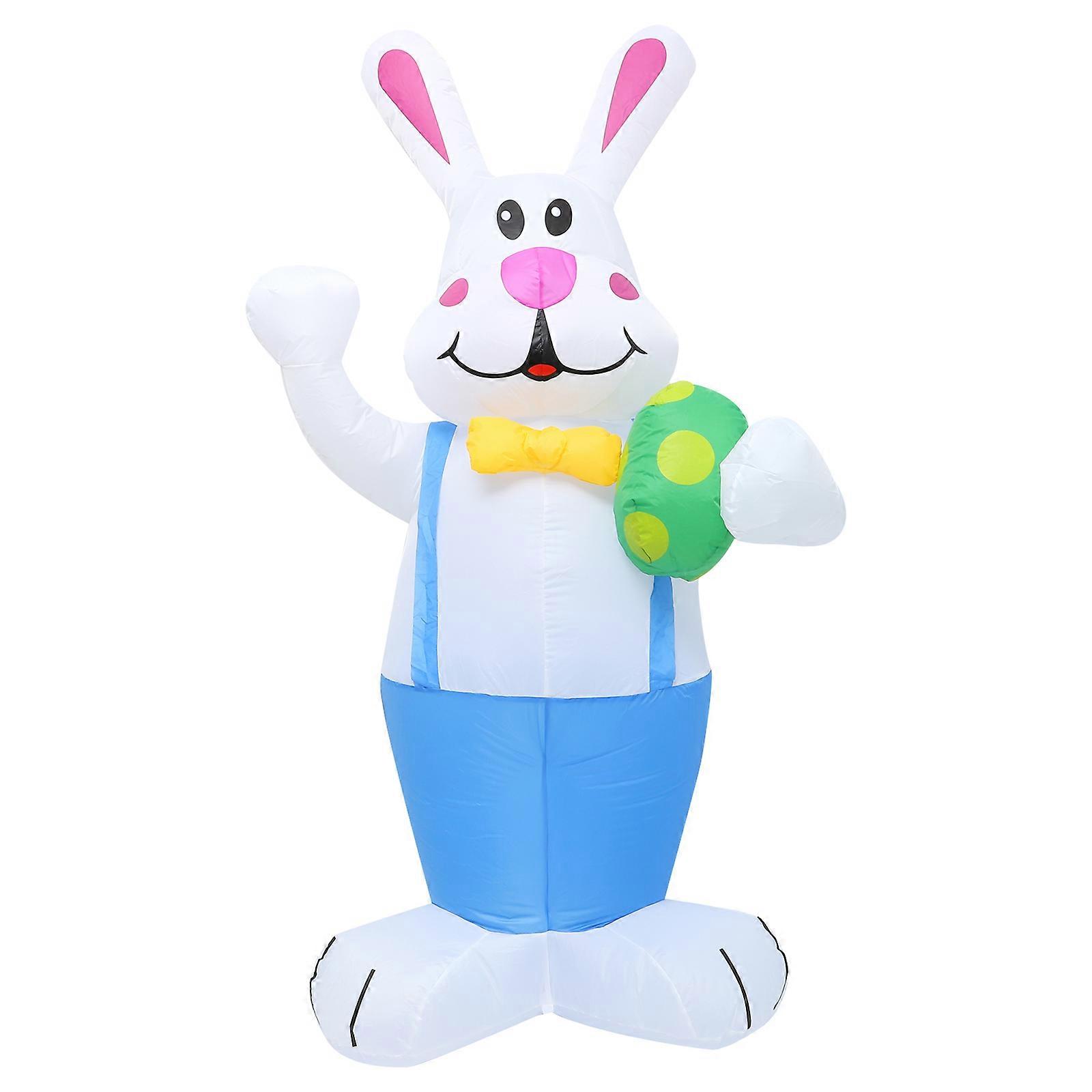 1 Set Inflatable Easter Decoration Bunny Outdoor Holiday Yard Decor (EU Plug)