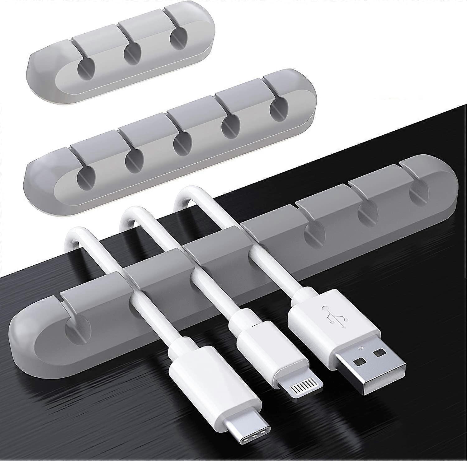 Cord Organiser Clips - Set of 3 Cable Holder Clips for Improved Cable Management and Organization - Keep Your Cords Tangle-Free and Neatly Arranged