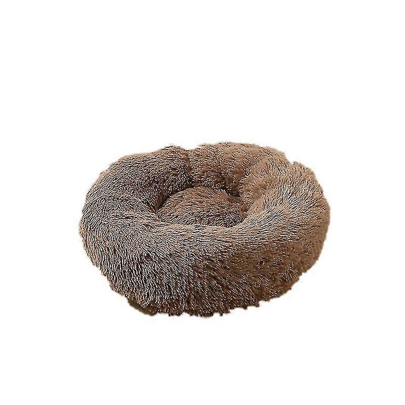 Washable Calming Comfy Donut Style Plush Pet Cat Or Dog Bed