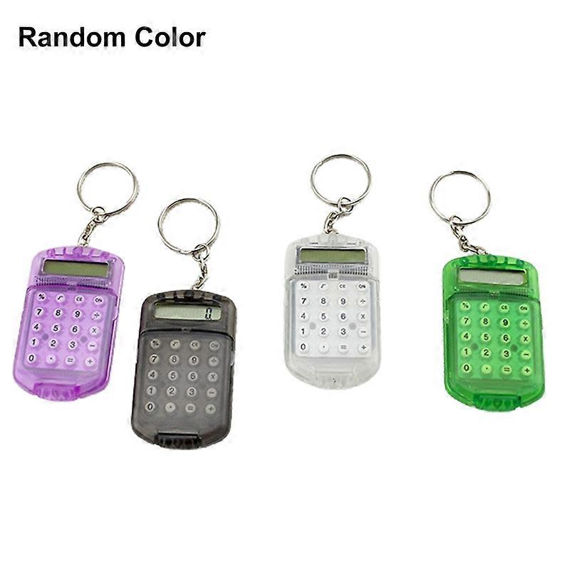 Kalkylator Kreativ Bekväm Elektronisk Mini Kalkylator Väska Charm Nyckelring För Skolan JIKAIX