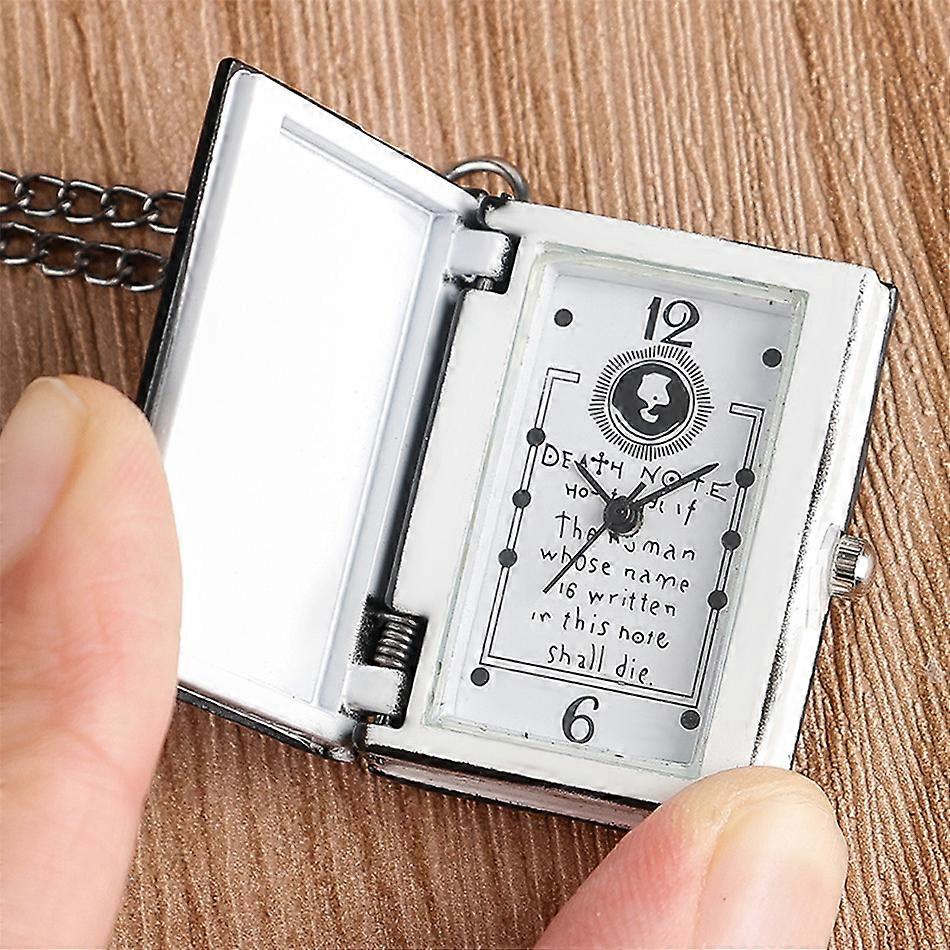 インテリア時計 DEATH NOTE CHANGE CLOCK Exquisite Bronze/Black Death Note Theme Quartz Necklace Pocket