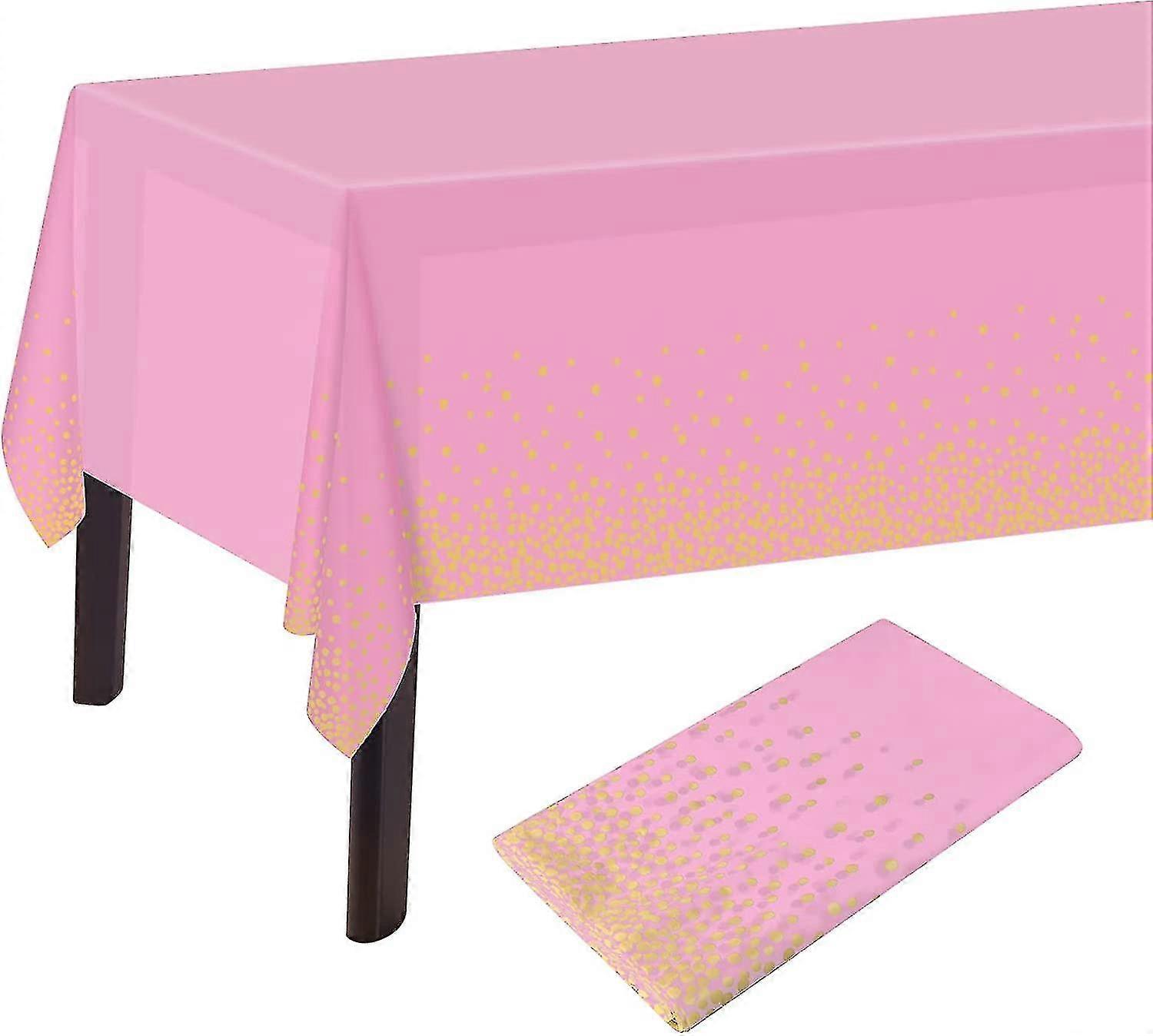 137x274cm Gold Dot Confetti Table Cover