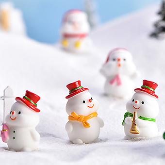 60 Figurines Miniatures De Noël En Résine – Père Noël, Bonhommes De Neige, Rennes Pour Décoration DIY, Maison De Poupée